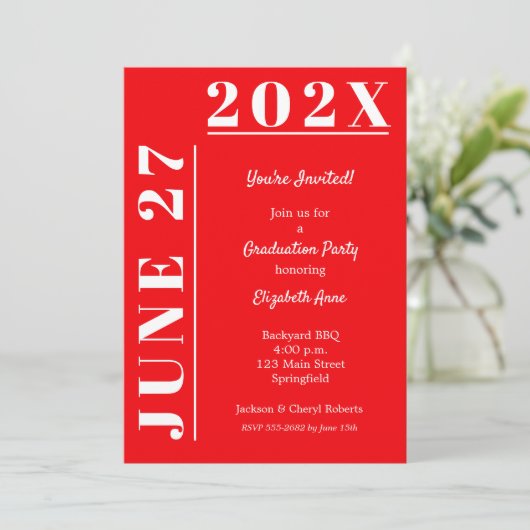 Rood- en witkorps kaart (Staand voorkant)