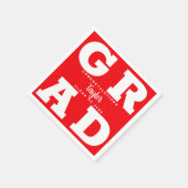 Rood- en witkorps servet (Hoek)