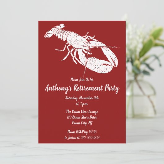 Rood- en witkreeft kaart (Staand voorkant)