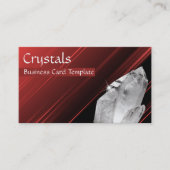 Rood- en witkwartskristallen visitekaartje (Voorkant)
