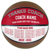 Rood- en witlak - Aangepaste Basketball Ball Basketbal (Voorkant)