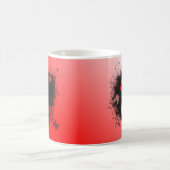 Rood- en witlintrukhart koffiemok (Center)