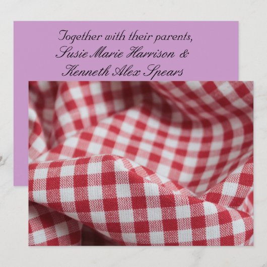 Rood- en witmaverbinding kaart (Voorkant / Achterkant)