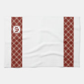 Rood- en witmonogrammen, geplakt theedoek (Horizontaal)