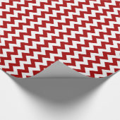 Rood- en witpapier met snijband cadeaupapier (Hoek)