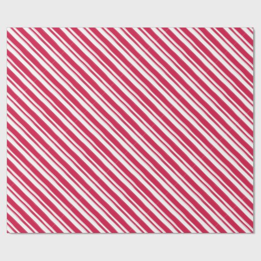 Rood- en witpapier met strips cadeaupapier (Vlak)