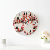 Rood- en witpepperminten grote klok (Huis)