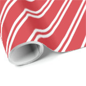 Rood- en witpeppermuntstrips voor het verpakken va cadeaupapier (Rol Hoek)