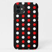 Rood- en witpestpatroon Case-Mate iPhone case (Achterkant)