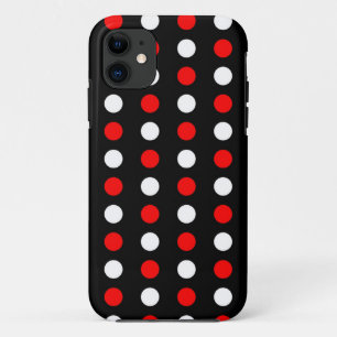 Rood- en witpestpatroon Case-Mate iPhone case