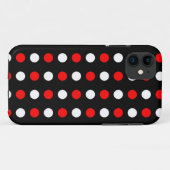 Rood- en witpestpatroon Case-Mate iPhone case (Achterkant (horizontaal))
