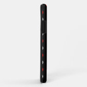 Rood- en witpestpatroon Case-Mate iPhone case (Achterkant/rechts)