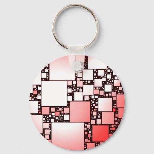 Rood- en witplein dansen sleutelhanger (Voorkant)