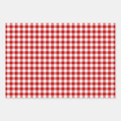 Rood- en witpleinen Buffalo-speldencontrole Inpakpapier Vel (Voorkant 2)