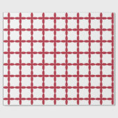 Rood- en witpleinen cadeaupapier (Vlak)