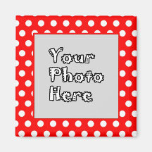 Rood- en witpooldots Foto-Lijst