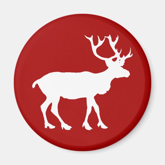 Rood- en witrendier magneet (Voorkant)