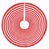 Rood- en witringen kerstboom rok (Voorkant)