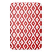 Rood- en witruitpatroon badmat (Voorkant Verticaal)