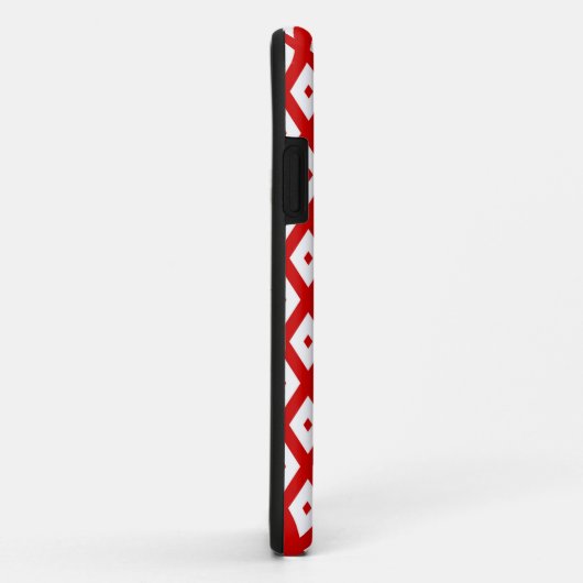 Rood- en witruitpatroon Case-Mate iPhone case (Achterkant/rechts)