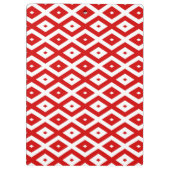 Rood- en witruitpatroon klembord (Achterkant)