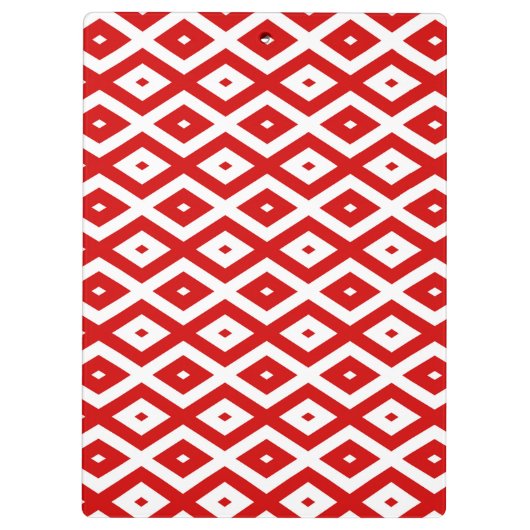 Rood- en witruitpatroon klembord (Achterkant)