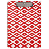 Rood- en witruitpatroon klembord (Voorkant)