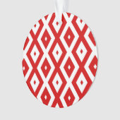 Rood- en witruitpatroon ornament (voorkant)