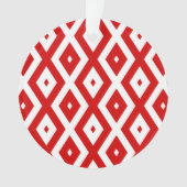 Rood- en witruitpatroon ornament (voorkant)