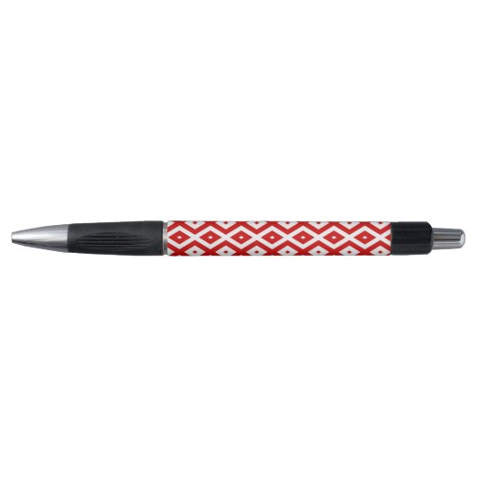 Rood- en witruitpatroon pen (Voorkant)