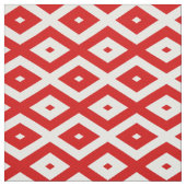 Rood- en witruitpatroon stof (Swatch)