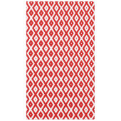 Rood- en witruitpatroon tafelkleed (Voorkant)