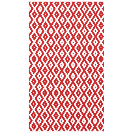 Rood- en witruitpatroon tafelkleed (Voorkant)