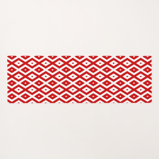 Rood- en witruitpatroon yogamat (Achterkant (horizontaal))