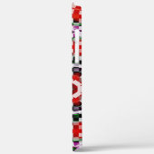 Rood- en witschacht of kaleidoscoop met pixel Case-Mate iPhone case (Achterkant / Links)