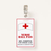 Rood- en witschool Ziekenhuis Pass Badge (Achterkant met clip)