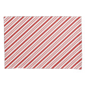 Rood- en witsnoepriet kussensloop (Voorkant)