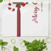 Rood- en witsnoeprietriemen, met krullen en met te theedoek (Gevouwen)