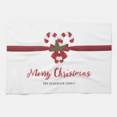 Rood- en witsnoeprietriemen, met krullen en met te theedoek (Horizontaal)