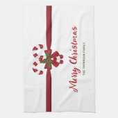 Rood- en witsnoeprietriemen, met krullen en met te theedoek (Verticaal)