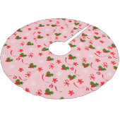 Rood- en witsnoepsuikerriet rode en groene bessen kerstboom rok (Gekanteld)