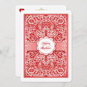 Rood- en witspelkaart Weddenschap Kaart (Voorkant / Achterkant)