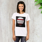 Rood- en witstinkpictogram Womens T-shirt