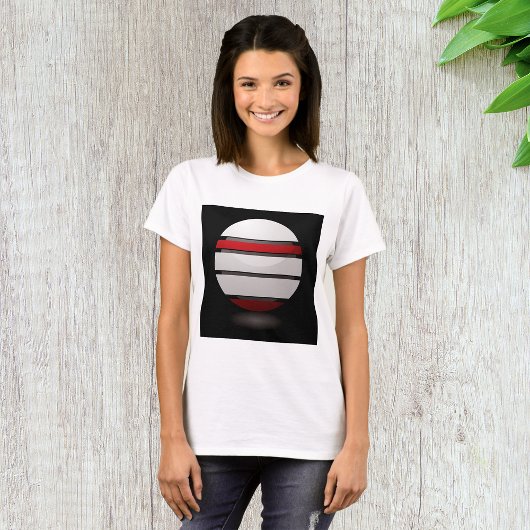 Rood- en witstinkpictogram Womens T-shirt
