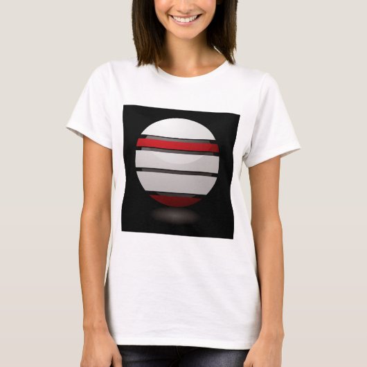 Rood- en witstinkpictogram Womens T-shirt (Voorkant)