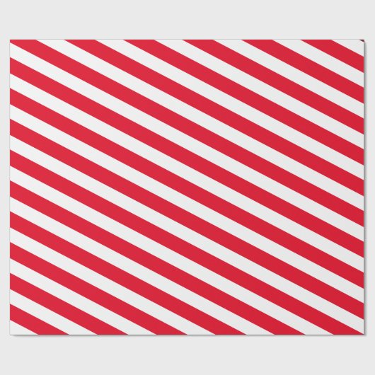 Rood- en witstrooppapier cadeaupapier (Vlak)