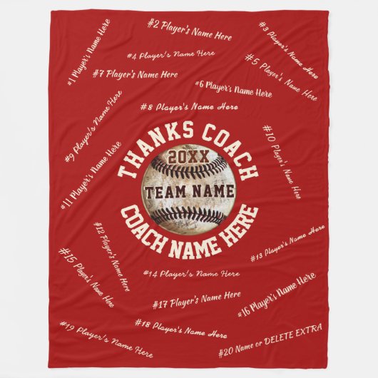 Rood- en wittasballstrookjes, alle spelers fleece deken (Voorkant)