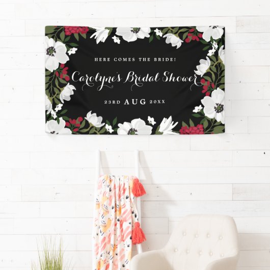 Rood- en witte anemie Blooms Vrijgezellenfeest ban Spandoek (Insitu)