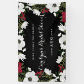 Rood- en witte anemie Blooms Vrijgezellenfeest ban Spandoek (Verticaal)