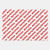 Rood- en witte bomen Vroege kerstvakantie Inpakpapier Vel (Voorkant 3)